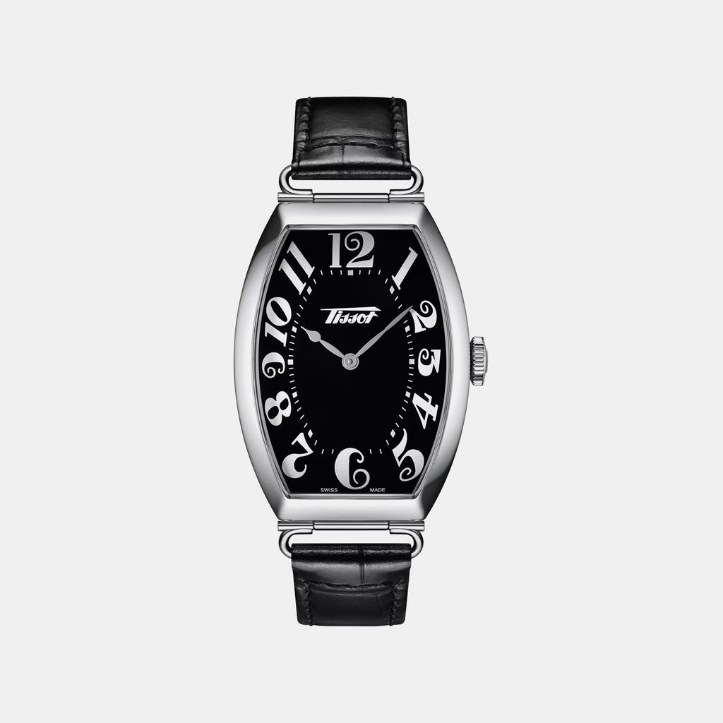 Heritage Porto Men Quartz Black Dial Analog Leather Watch T1285091605200