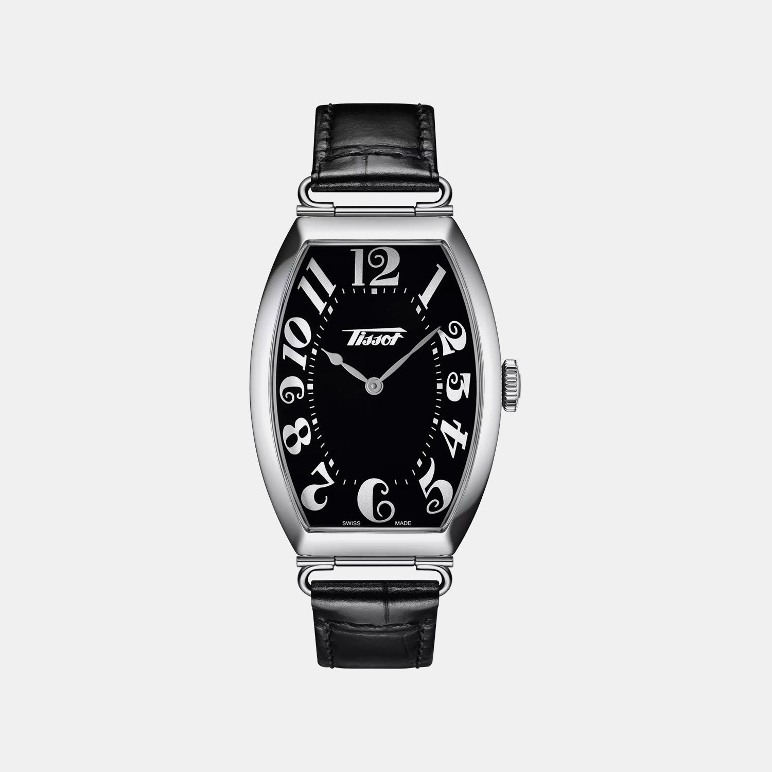 Heritage Porto Men Quartz Black Dial Analog Leather Watch T1285091605200