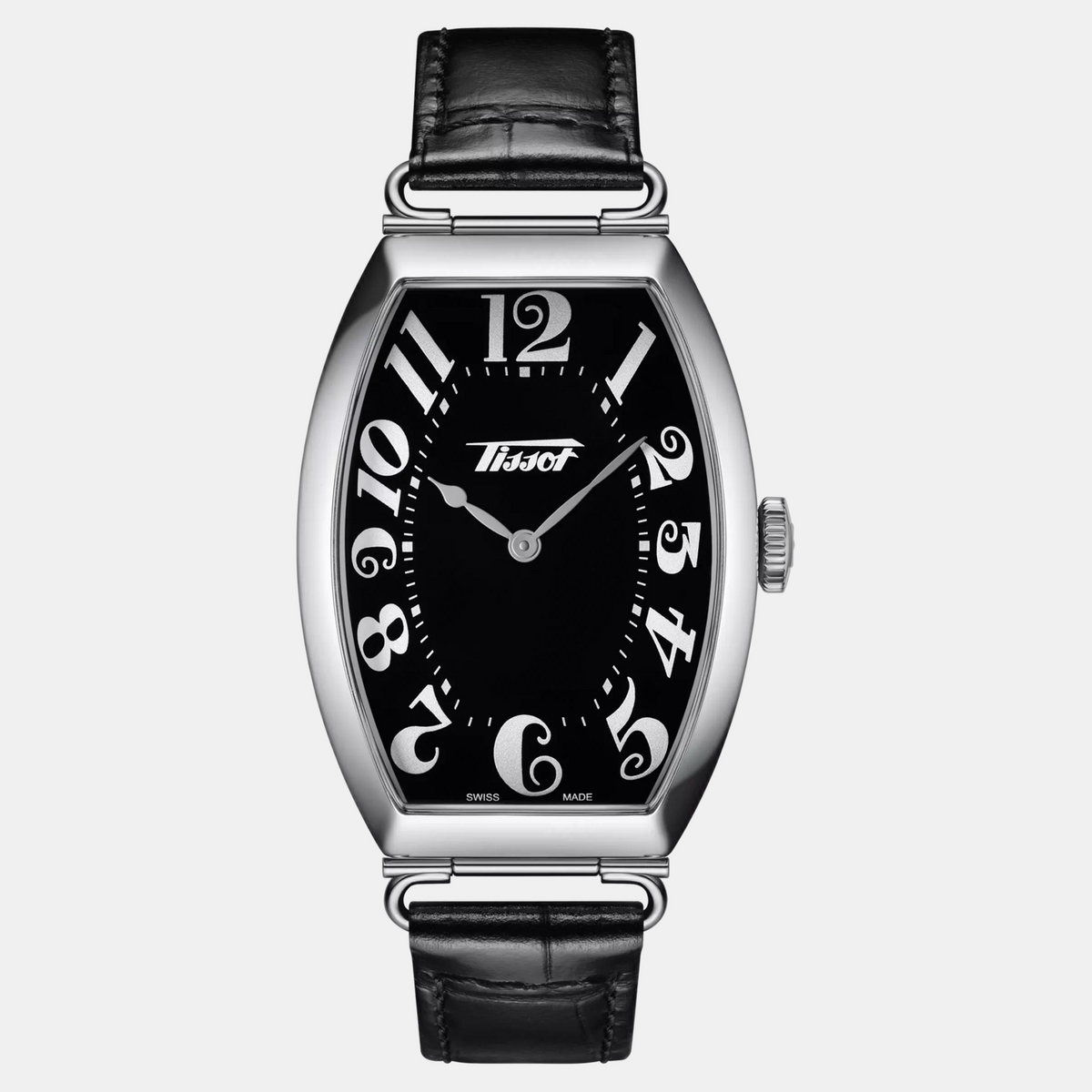 Heritage Porto Men Quartz Black Dial Analog Leather Watch T1285091605200