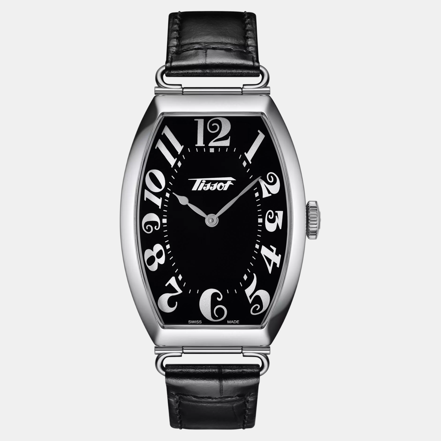 Heritage Porto Men Quartz Black Dial Analog Leather Watch T1285091605200