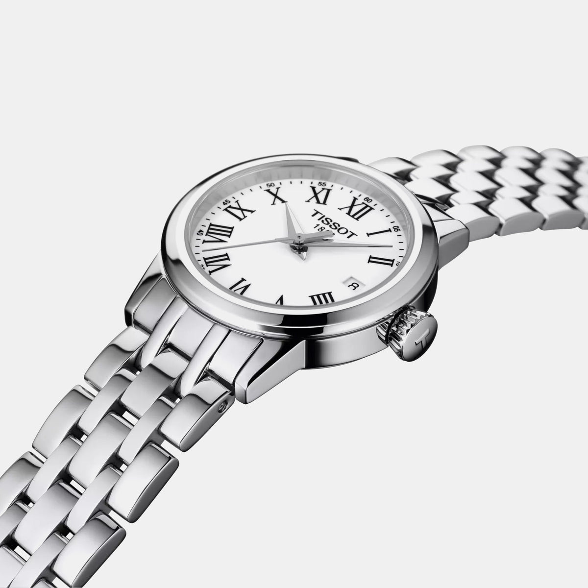 Classic Dream Women Quartz White Dial Analog Stainless Steel Watch T1292101101300