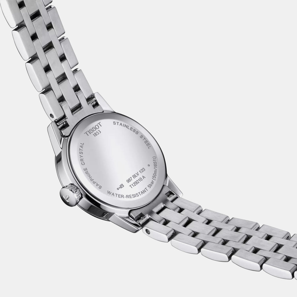 Classic Women Quartz White Dial Analog Stainless Steel Watch T1292101101300