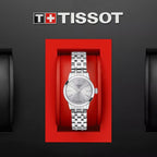 Classic Women Quartz Silver Dial Analog Stainless Steel Watch T1292101103100