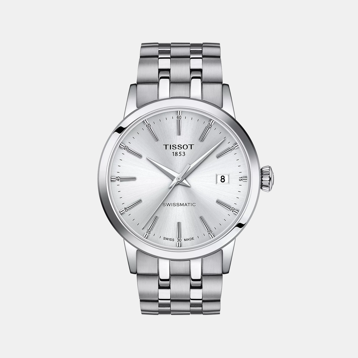 Classic Dream T-Classic Men Analog Silver Dial Swiss Tissot Automatic Stainless Steel Watch T1294071103100