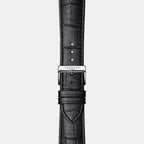 Classic Men Quartz Black Dial Analog Leather Watch T1294101605300