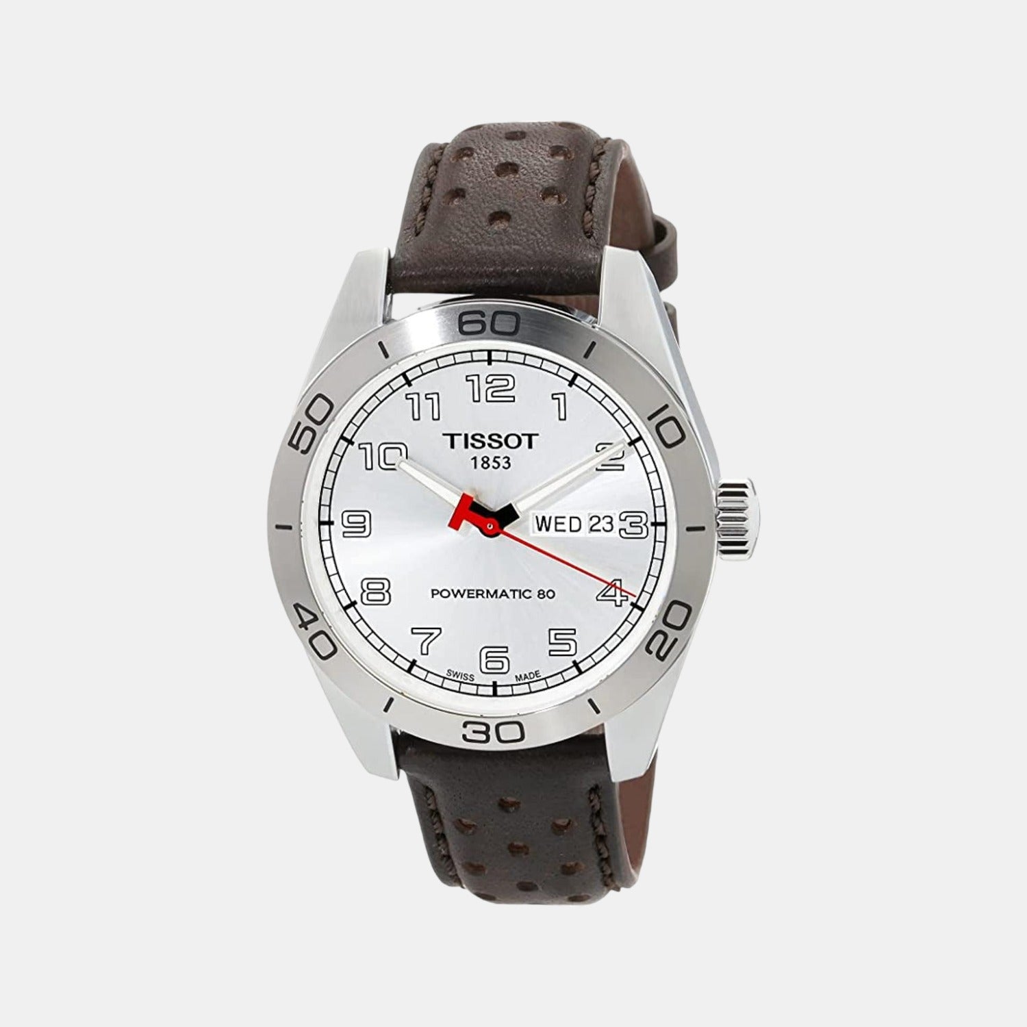 PRS 516 Men Automatic White Dial Analog Leather Watch T1314301603200