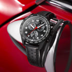 PRS 516 Men Quartz Black Dial Chronograph Leather Watch T1316173605200