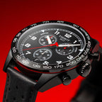 PRS 516 Men Quartz Black Dial Chronograph Leather Watch T1316173605200