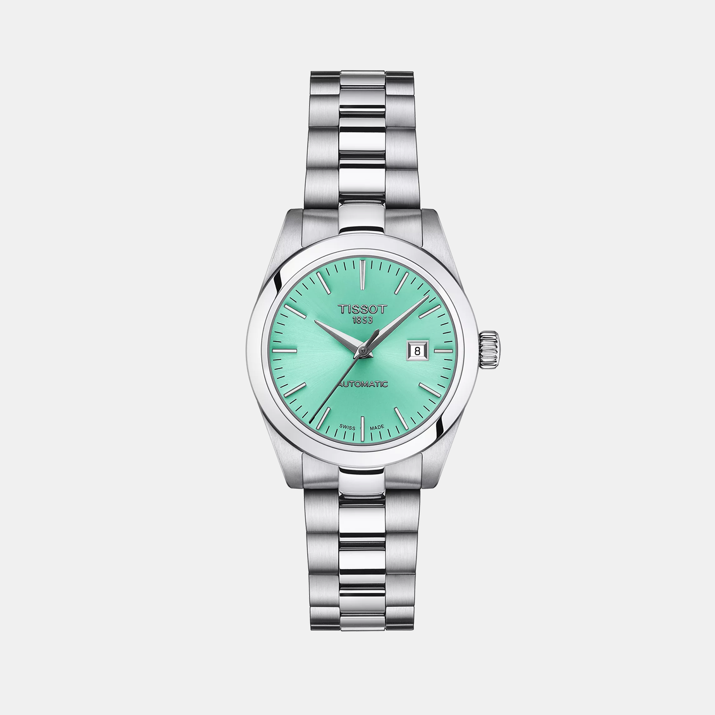 T-My Lady Women Analog Light Green Dial Automatic Stainless Steel Watch T1320071109100