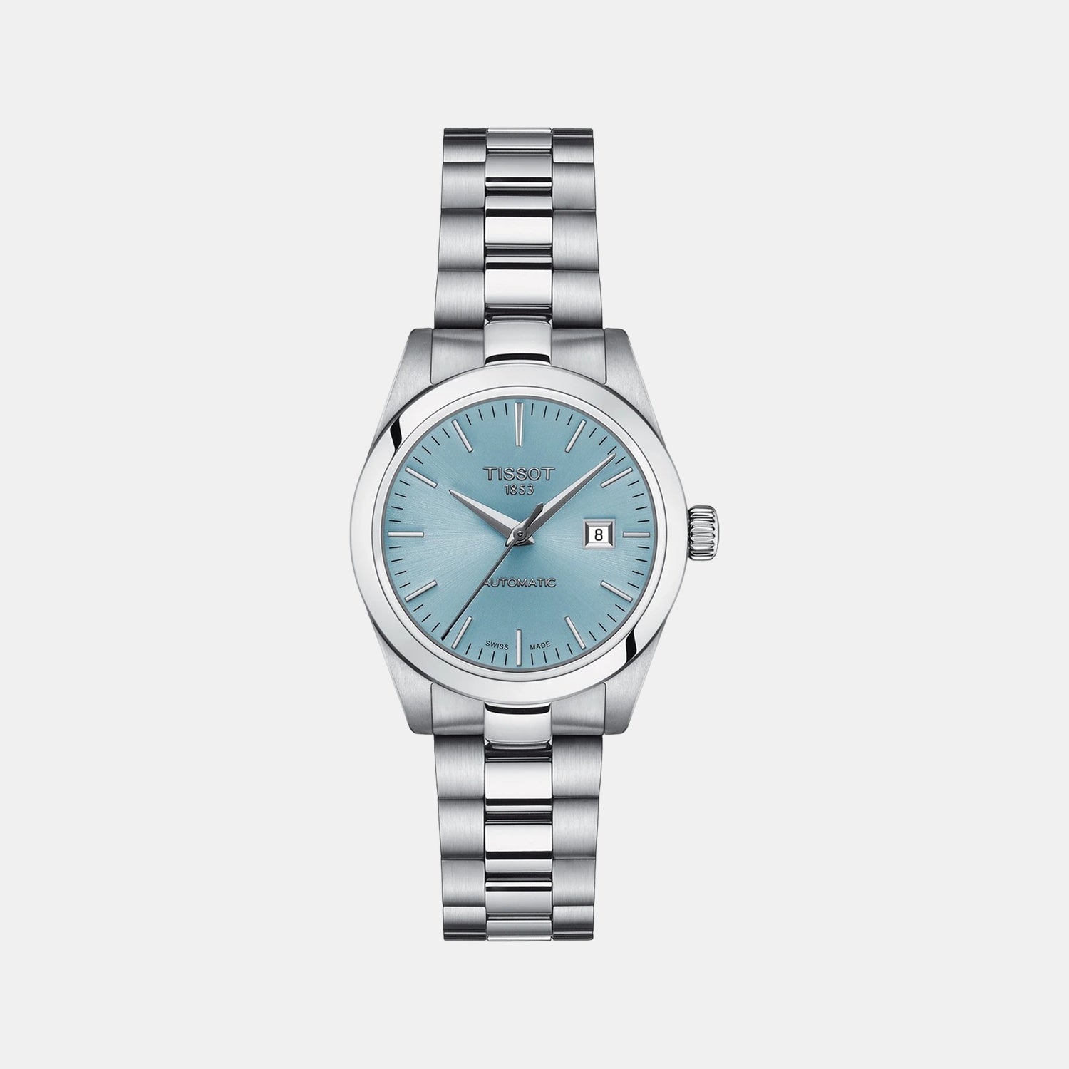 T-My Lady Women Automatic Blue Dial Analog Stainless Steel Watch T1320071135100