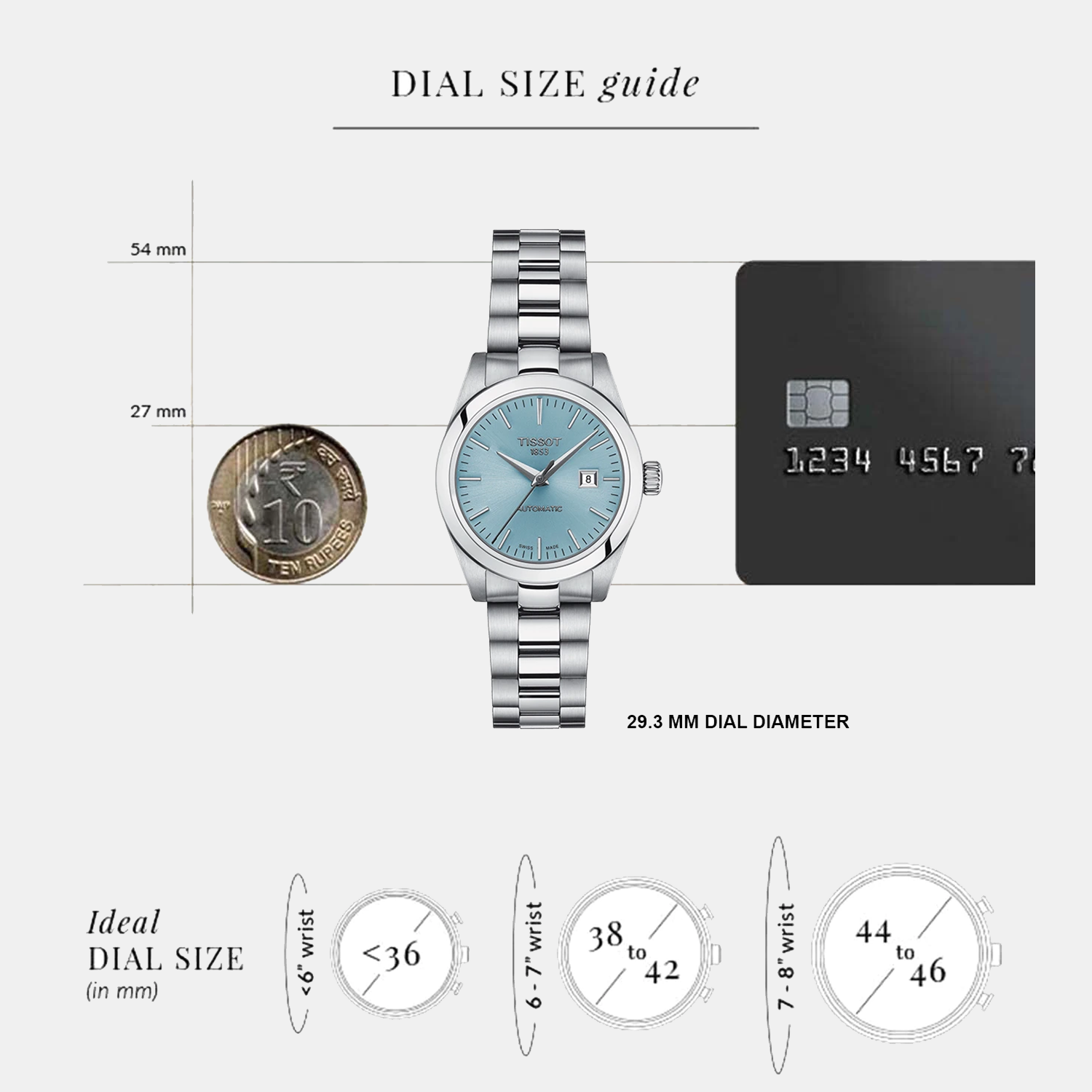 Tissot Stainless Steel Ice Blue watch