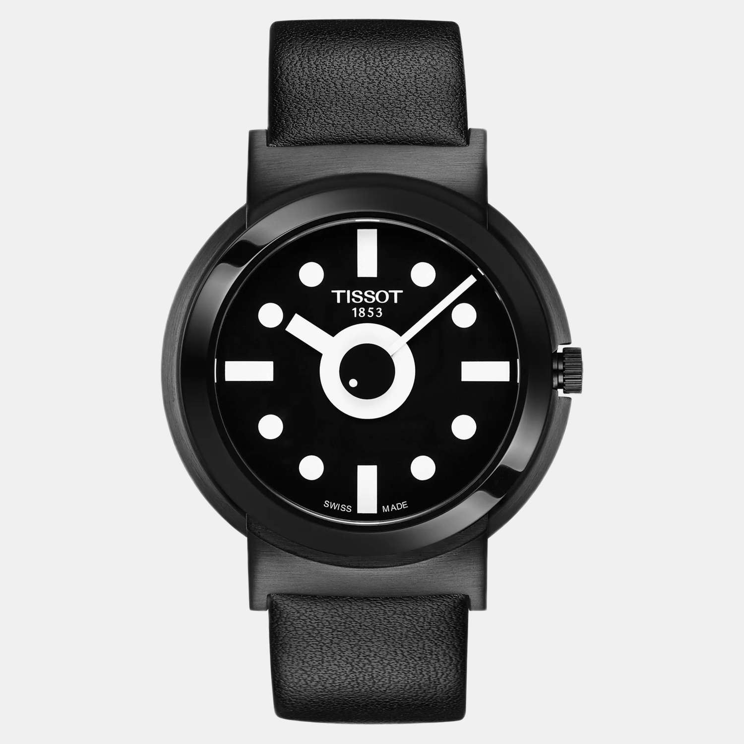 Heritage Memphis Men Quartz Black Dial Analog Synthetic Watch T1344103705100