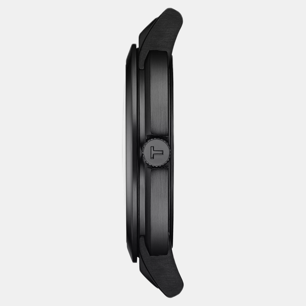 Heritage Memphis Men Quartz Black Dial Analog Synthetic Watch T1344103705100