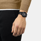 Heritage Memphis Men Quartz Black Dial Analog Synthetic Watch T1344103705100