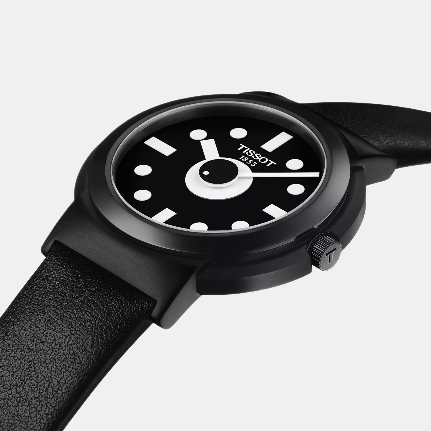 Heritage Memphis Men Quartz Black Dial Analog Synthetic Watch T1344103705100