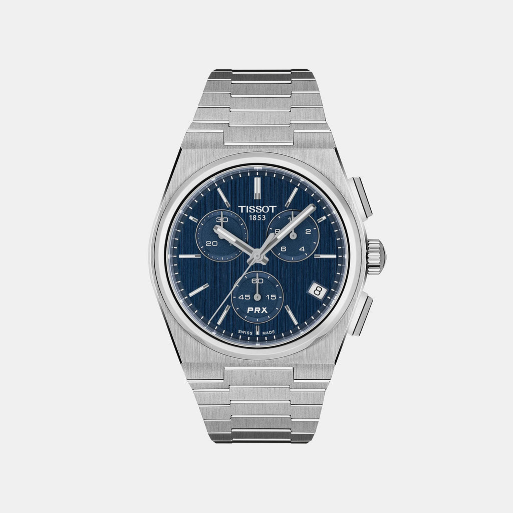 Prx Men Quartz Blue Dial Chronograph Stainless Steel Watch T1374171104100