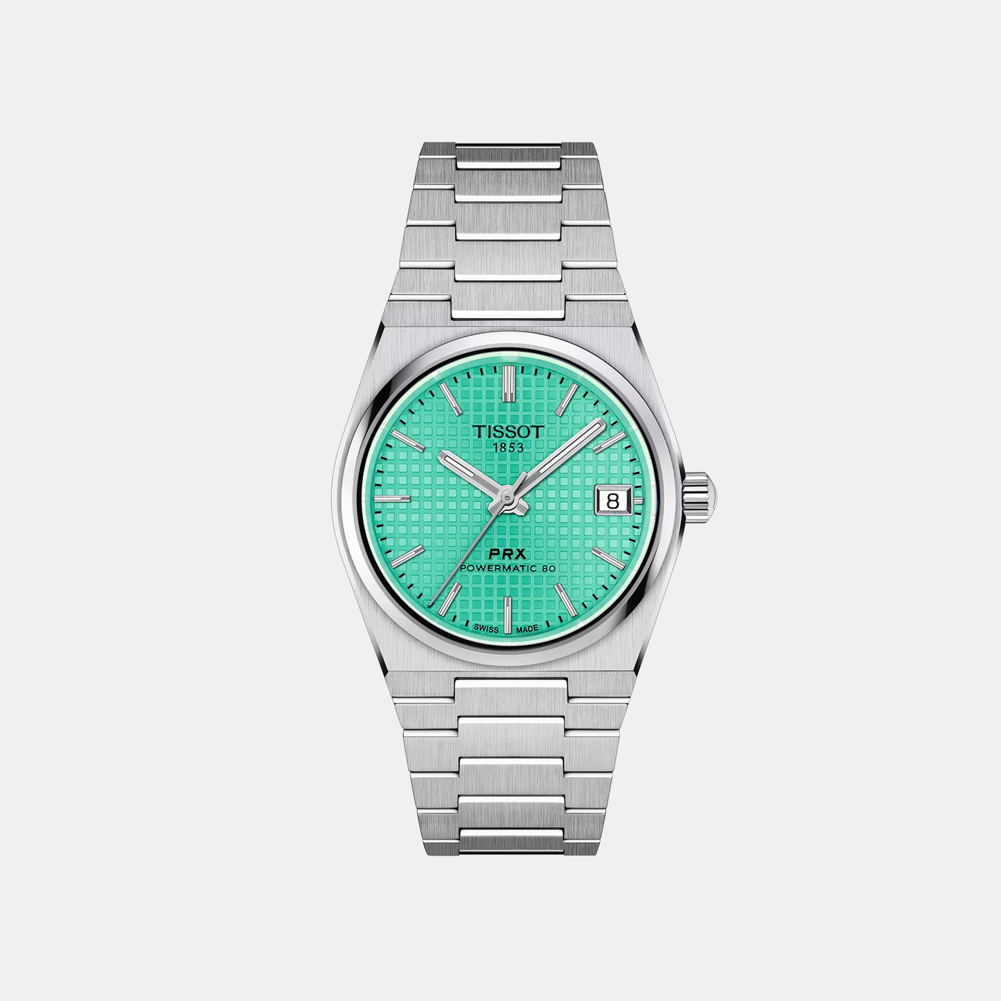 T-Classic Unisex Analog Light Green Dial Automatic Stainless Steel Watch T1372071109101