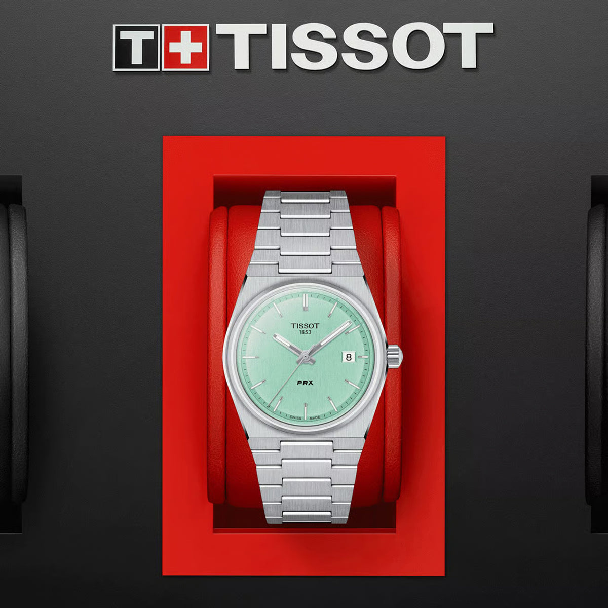 PRX Unisex Quartz Green Dial Analog Stainless Steel Watch T1372101109100