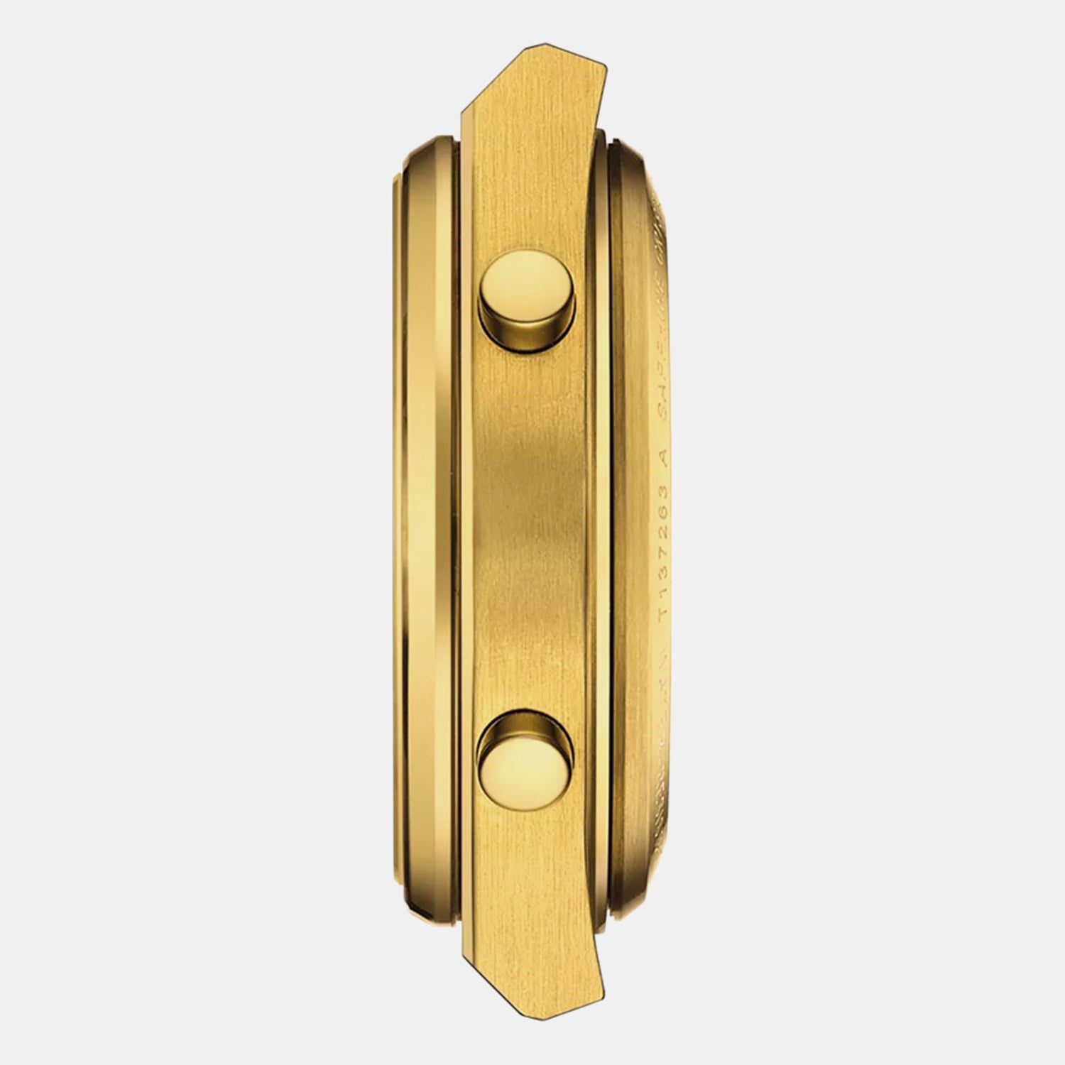 Men Gold Digital Stainless Steel Watch T1372633302000