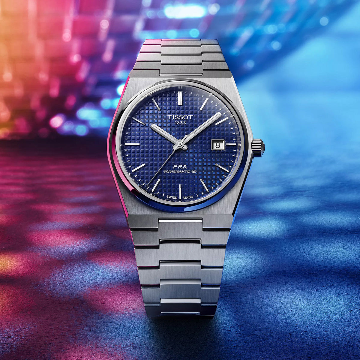 PRX Men Automatic Blue Dial Analog Stainless Steel Watch T1374071104100