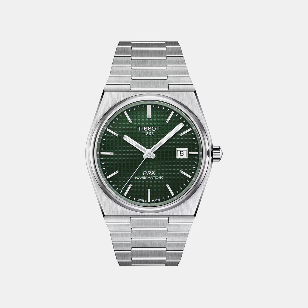 PRX Men Automatic Green Dial Analog Stainless Steel Watch T1374071109100