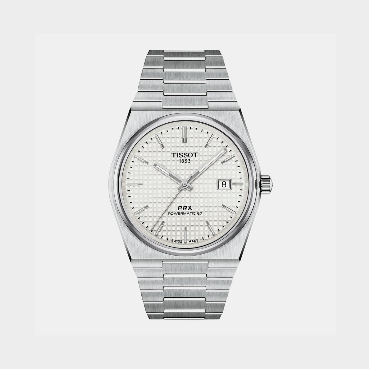 PRX Men Automatic White Dial Analog Stainless Steel Watch T1374071111100