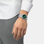 PRX Men Quartz Green Dial Analog Stainless Steel Watch T1374101109100
