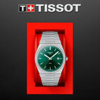 PRX Men Quartz Green Dial Analog Stainless Steel Watch T1374101109100