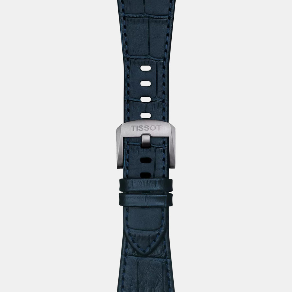 PRX Men Quartz Blue Dial Analog Leather Watch T1374101604100