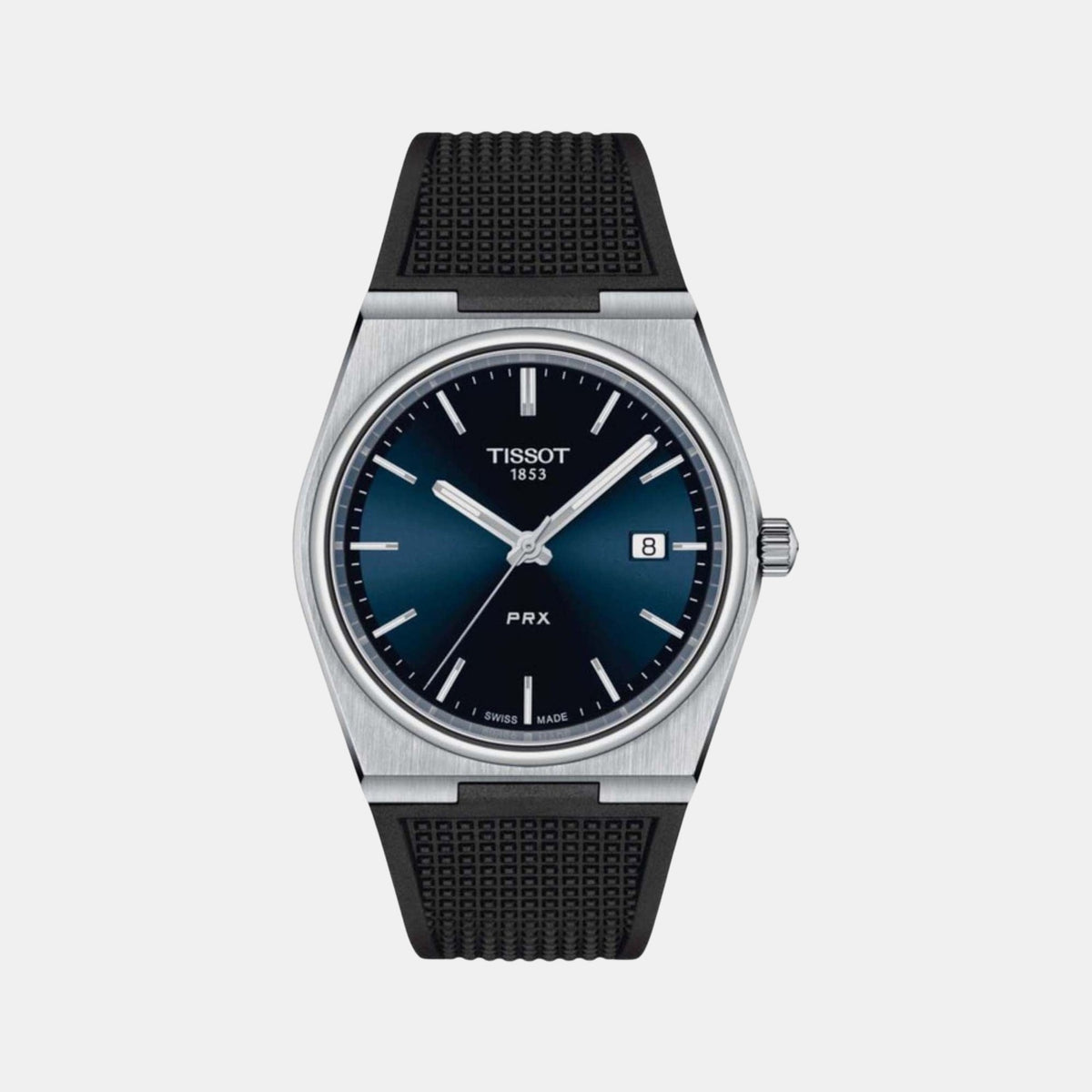 PRX Men Quartz Blue Dial Analog Silicone Watch T1374101704100