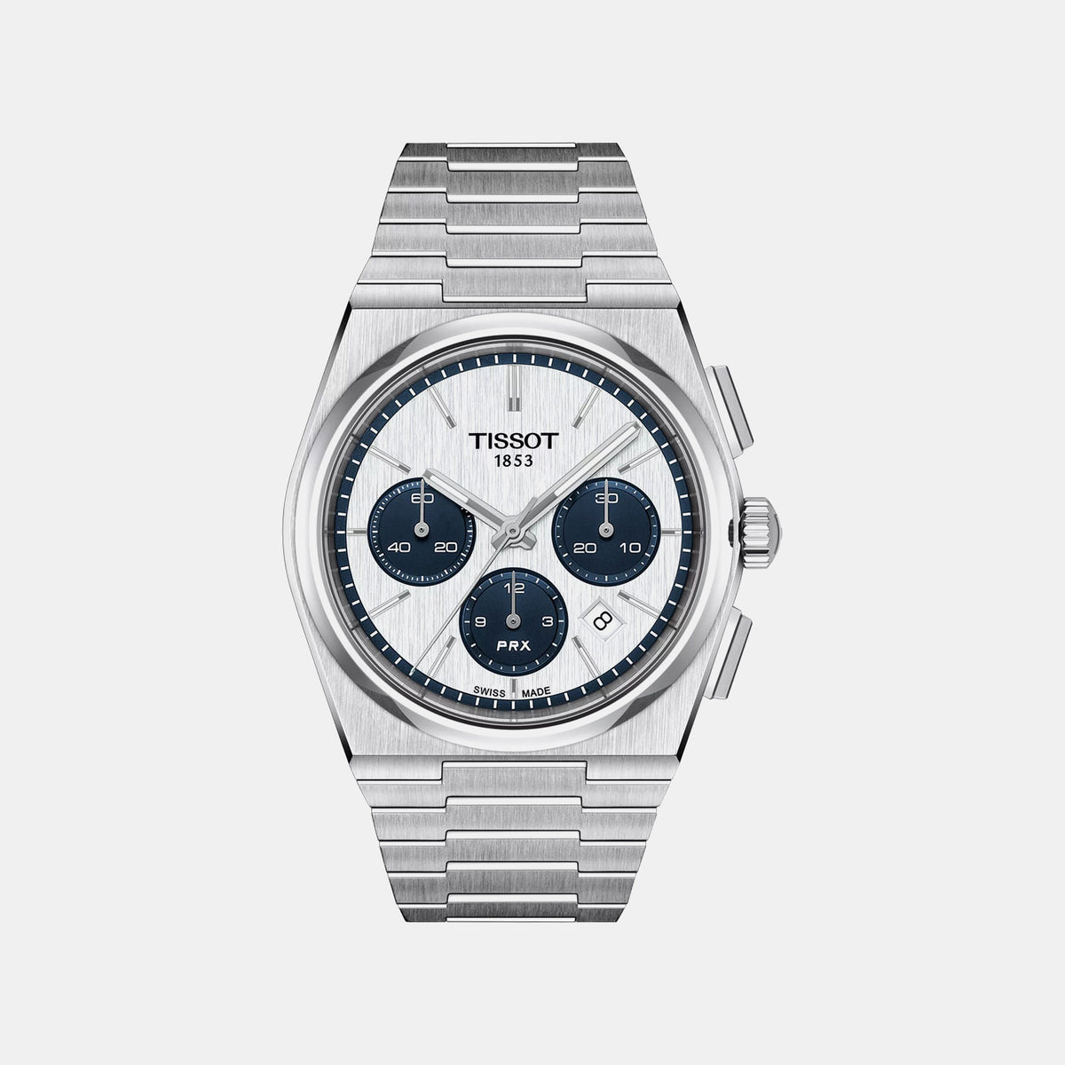 Prx Men Automatic White Dial Chronograph Stainless Steel Watch T1374271101101