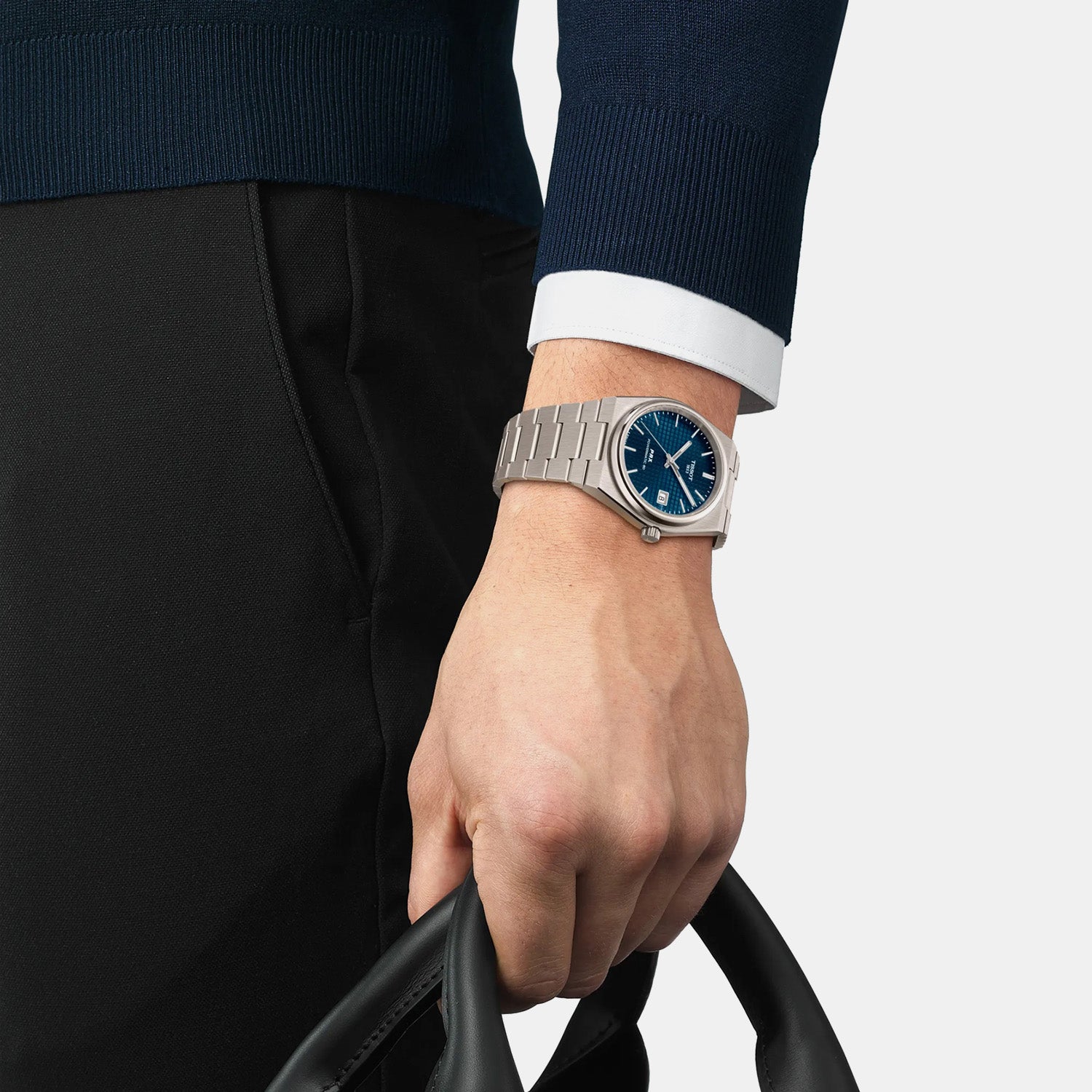 PRX Men Automatic Blue Dial Analog Titanium Watch T1378074404100