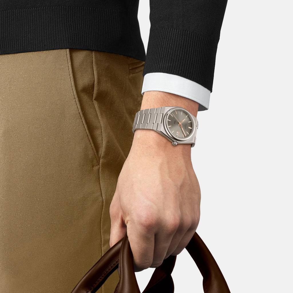 PRX Unisex Automatic Anthracite Dial Analog Titanium Watch T1378074406100