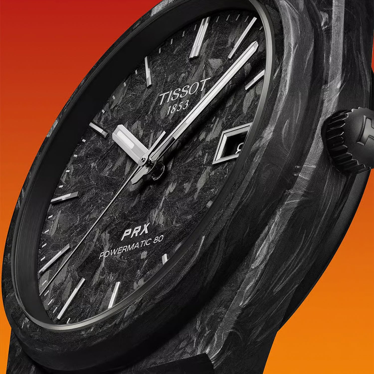 PRX Men Automatic Black Dial Analog Rubber Watch T1379079720100