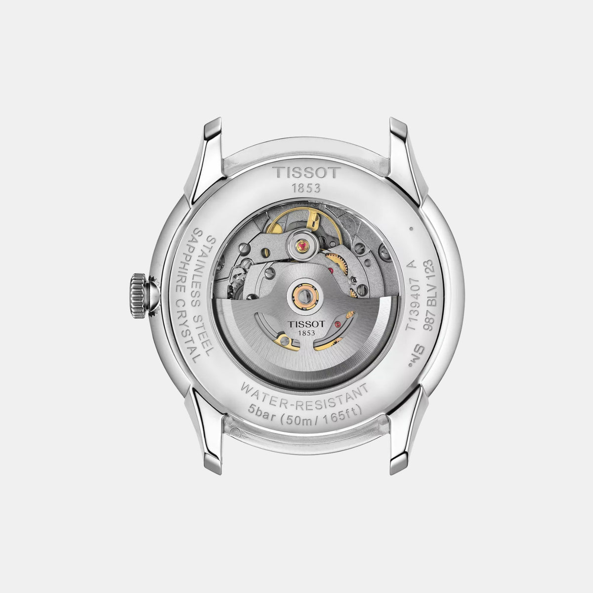 Chemin Des Tourelles Men Automatic Silver Dial Analog Stainless Steel Watch T1394071103800