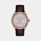 Chemin Des Tourelles Men Automatic Leather Watch T1398073603100