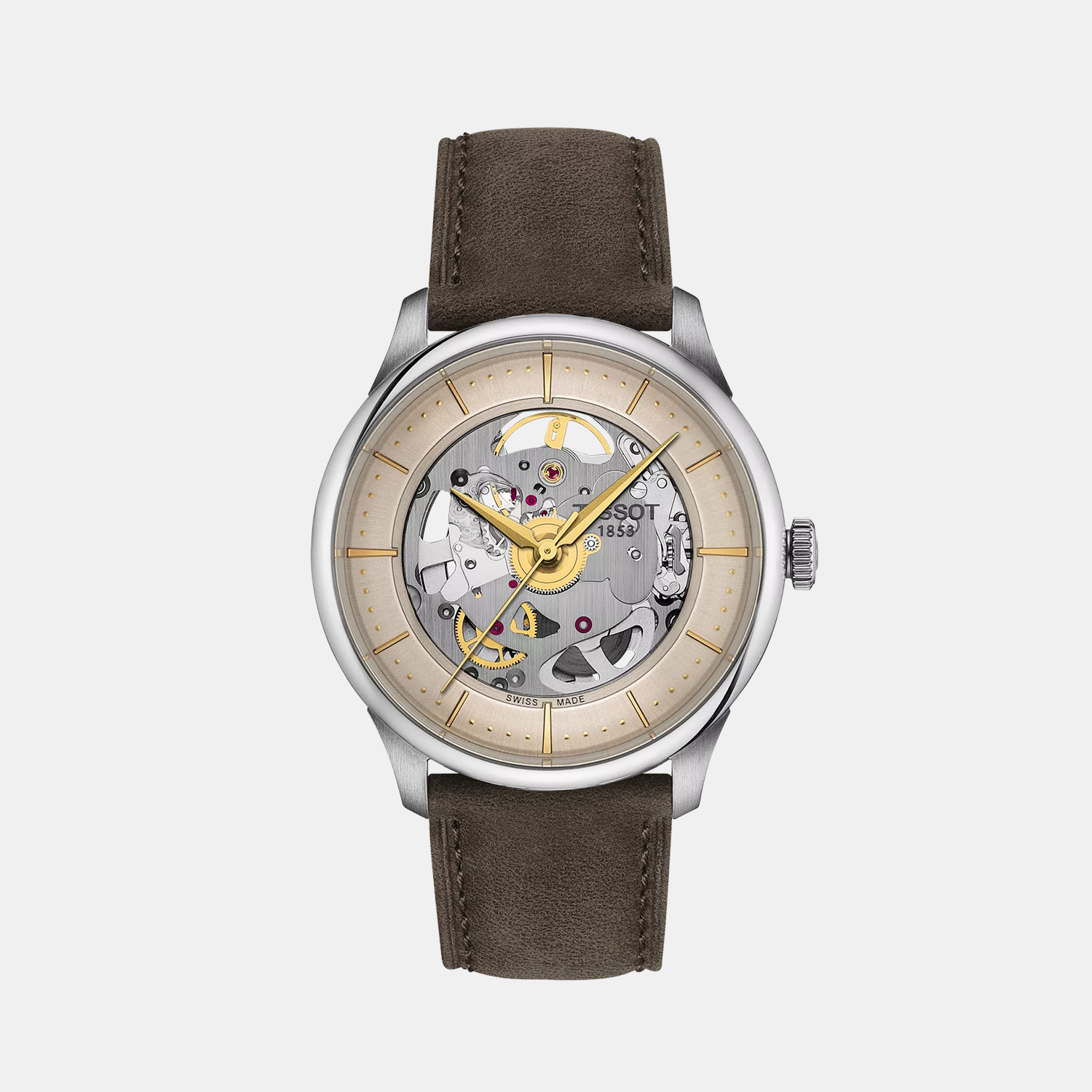 Tissot Round Ivory Analog watch