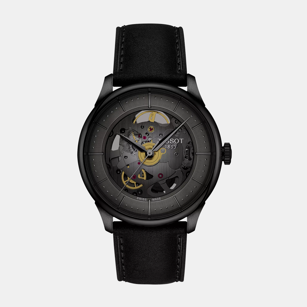 Tissot Round Gunmetal Analog watch