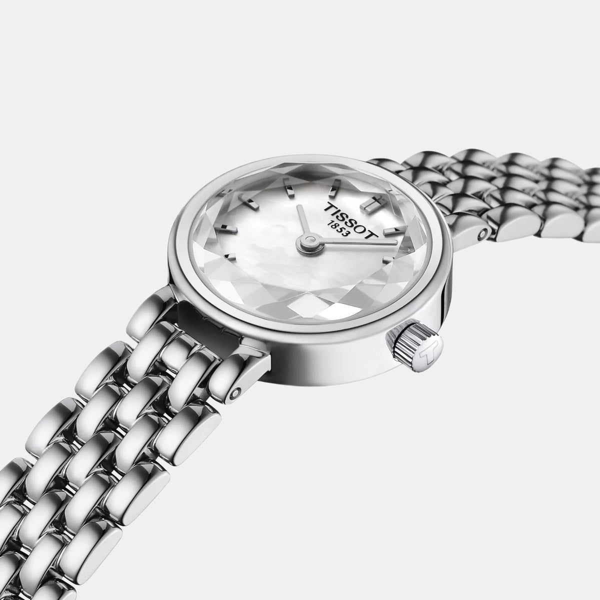 Lovely Women Quartz Mother Of Pearl Dial Analog Stainless Steel Watch T1400091111100