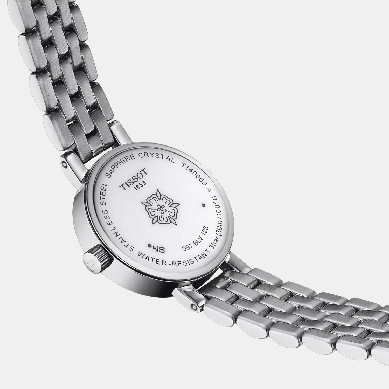 Lovely Women Quartz White Mother Of Pearl Dial Analog Stainless Steel Watch T1400091111100