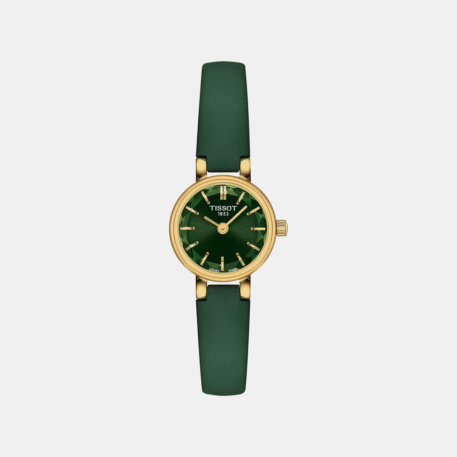 Lovely Women Quartz Green Dial Analog Leather Watch T1400093609100