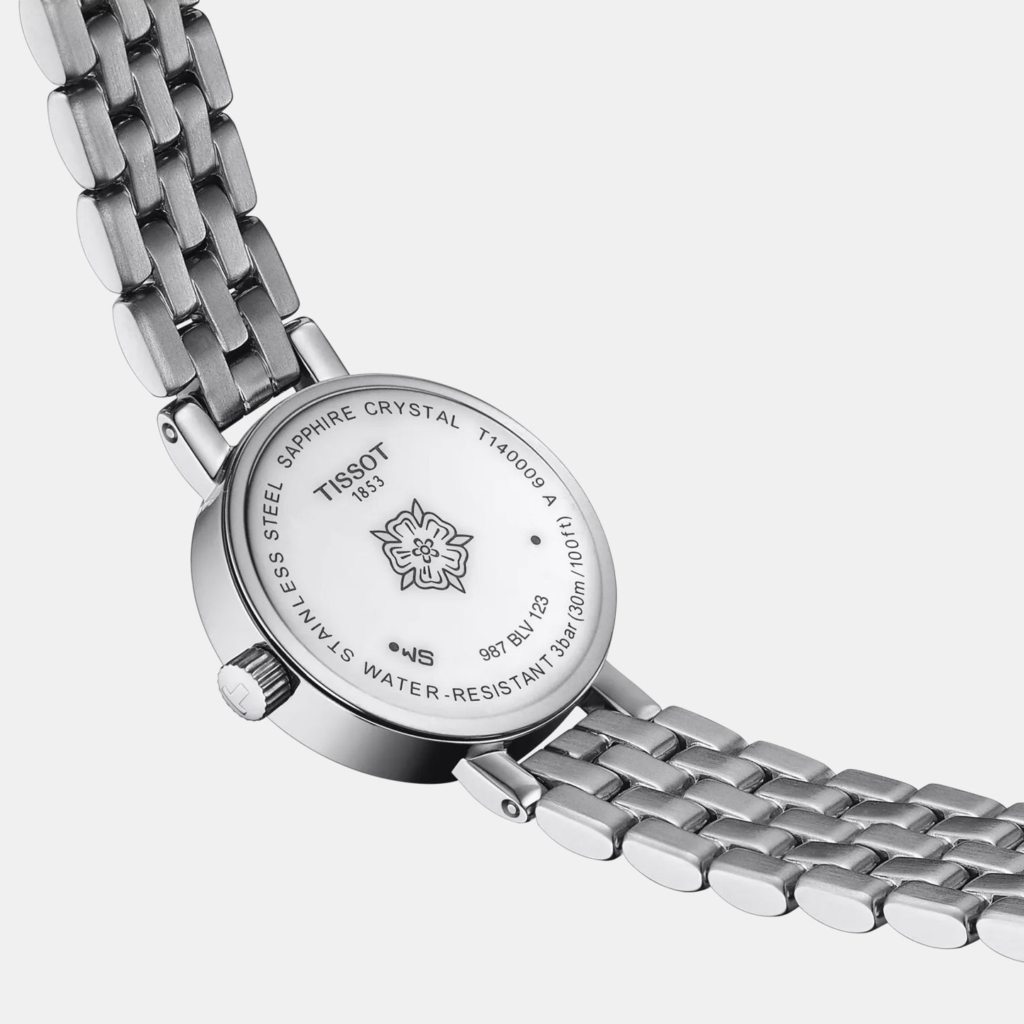 Lovely Women Quartz White Mother Of Pearl Dial Analog Stainless Steel Watch T1400096111600