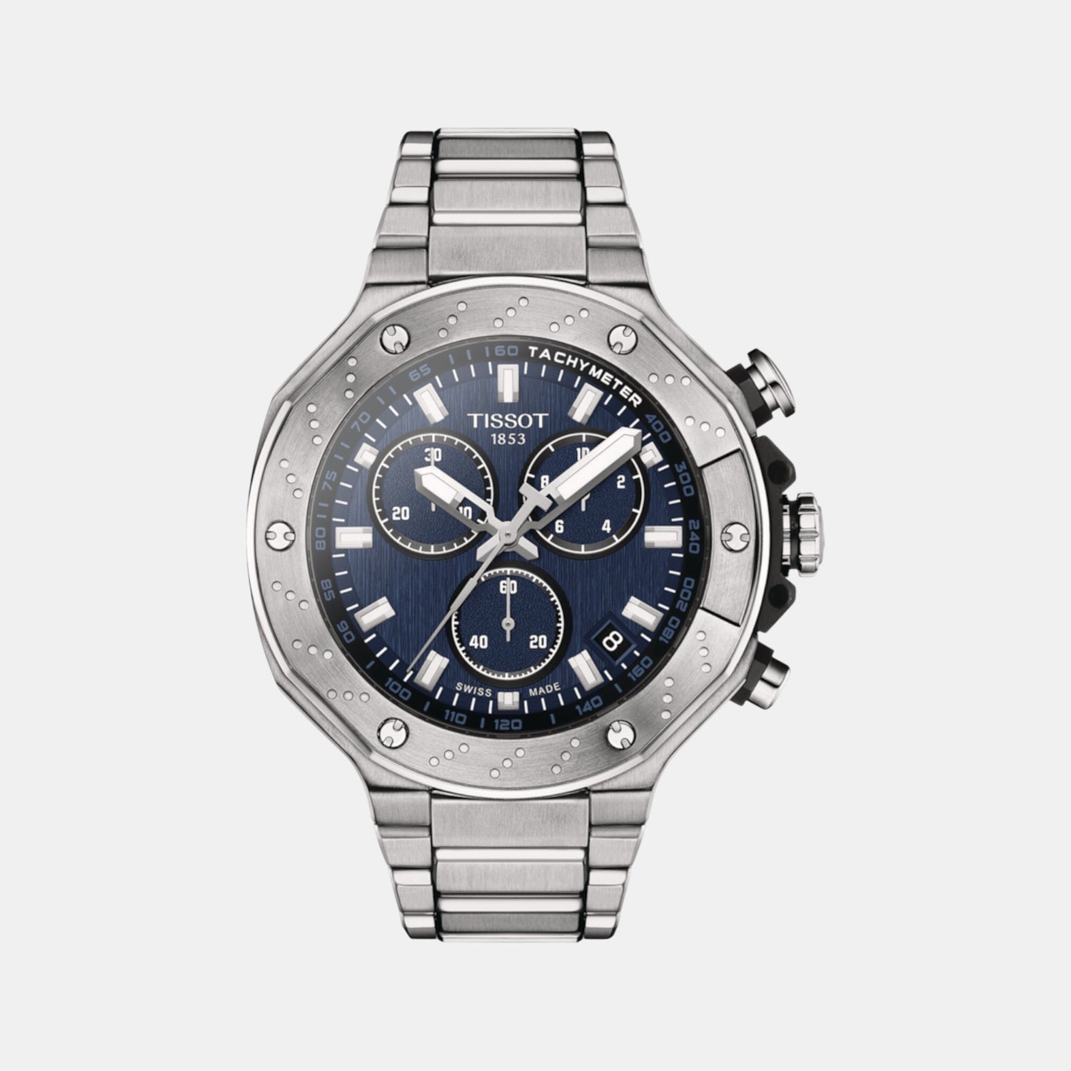 T-Race Men Quartz Blue Dial Chronograph Stainless Steel Watch T1414171104100