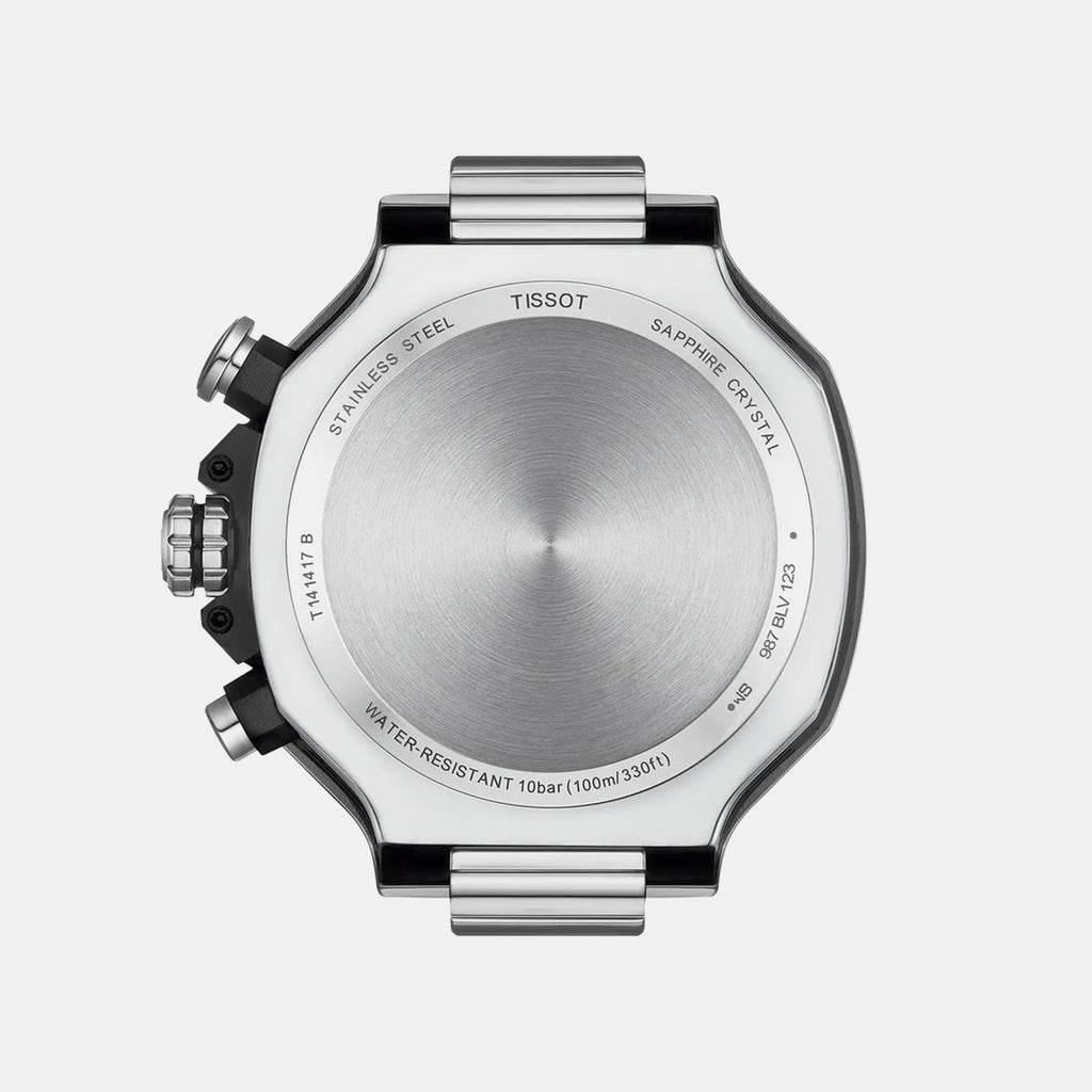 T-Race Men Quartz Black Dial Chronograph Steel Watch T1414171105101