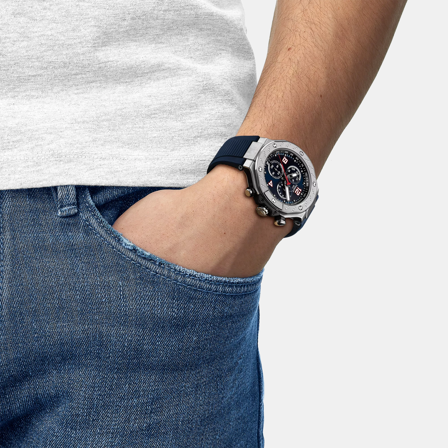 Tissot Silicone Blue watch