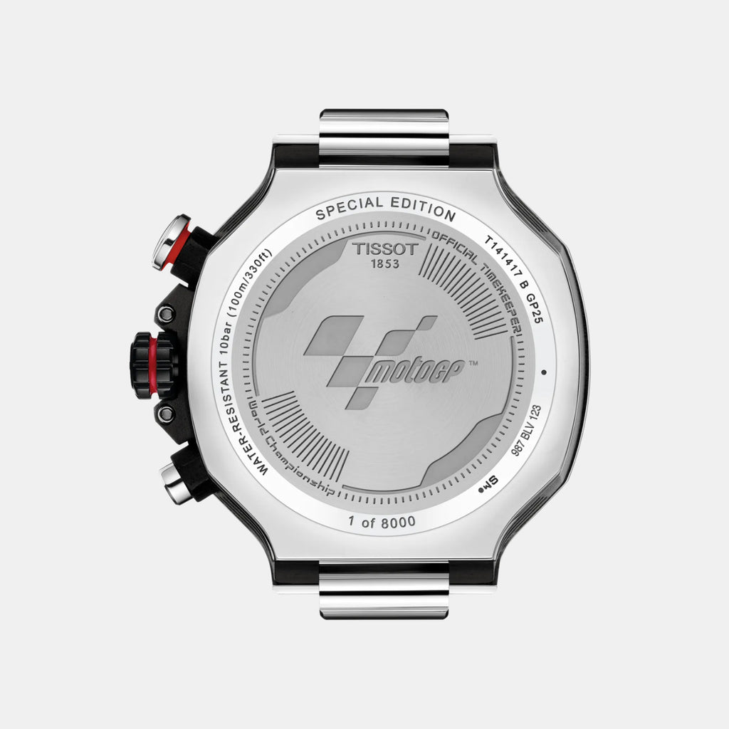 T-Race MotoGP Men Quartz Dark Grey Dial Chronograph Silicone Watch T1414172708100