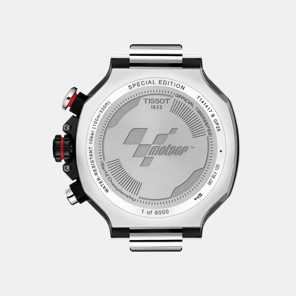 T-Race Men Quartz Grey Dial Chronograph Silicone Watch T1414172708100