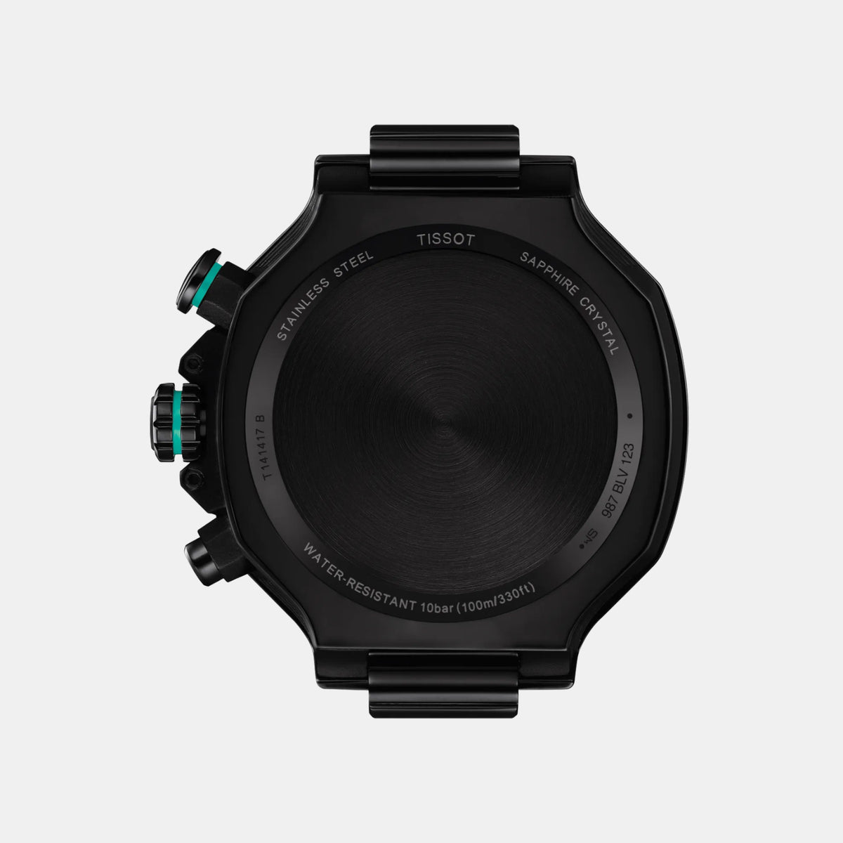 T-Race Men Quartz Black Dial Chronograph Silicone Watch T1414173705101