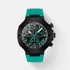 T-Race Men Quartz Black Dial Chronograph Silicone Watch T1414173705101