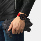 T-Race Men Quartz Dark Grey Dial Chronograph Silicone Watch T1414173706101